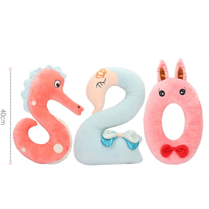 40cm Number Plush Doll Toys Soft Pillow For Kids Children(Number 5) - Soft Toys by buy2fix | Online Shopping UK | buy2fix