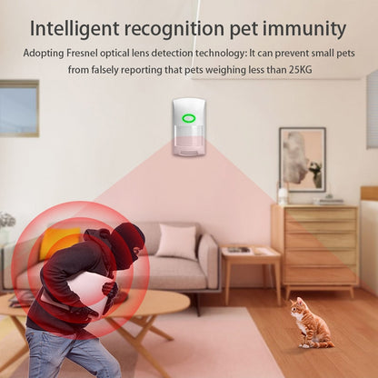 Tuya Smart App WiFi Infrared Alarm Smart Home Human Body Infrared Detector PIR - Security by buy2fix | Online Shopping UK | buy2fix