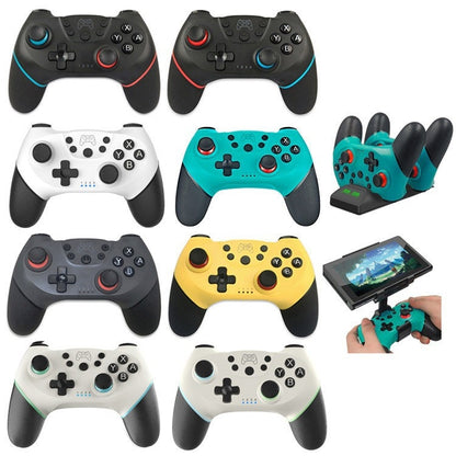 For Switch/ Switch OLED/Switch Lite Bluetooth Handle 6-axis Wireless Gamepad(Left Red Right Blue) - Gamepads by buy2fix | Online Shopping UK | buy2fix