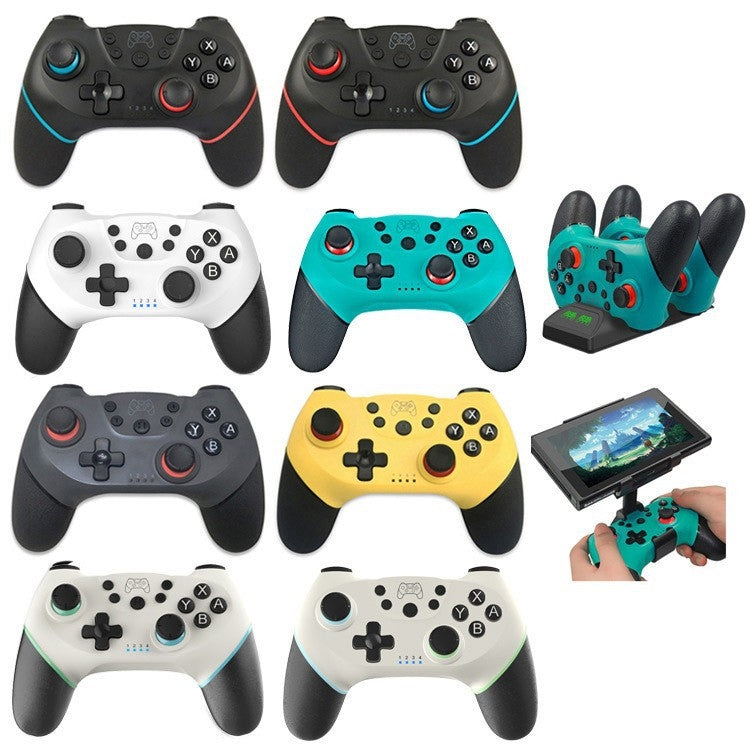 For Switch/ Switch OLED/Switch Lite Bluetooth Handle 6-axis Wireless Gamepad(Left Blue Right Red) - Gamepads by buy2fix | Online Shopping UK | buy2fix