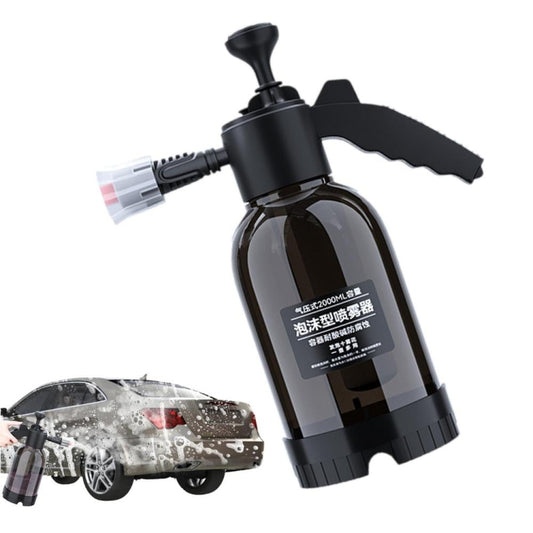 2L Foam Sprayer Pressure Spray Bottle for Car Washing Plants Watering Fertilizing(Black) - Car washing supplies by buy2fix | Online Shopping UK | buy2fix