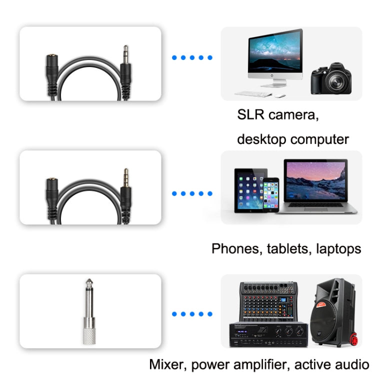 Q6 1 Drag 1 Wireless Lavalier Head Wear USB Computer Recording Microphone Live Phone SLR Lavalier Microphone - Consumer Electronics by buy2fix | Online Shopping UK | buy2fix