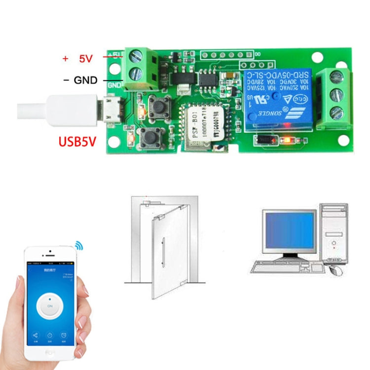 2pcs Sonoff Single Channel WiFi Wireless Remote Timing Smart Switch Relay Module Works, Model: 5V - Consumer Electronics by Sonoff | Online Shopping UK | buy2fix