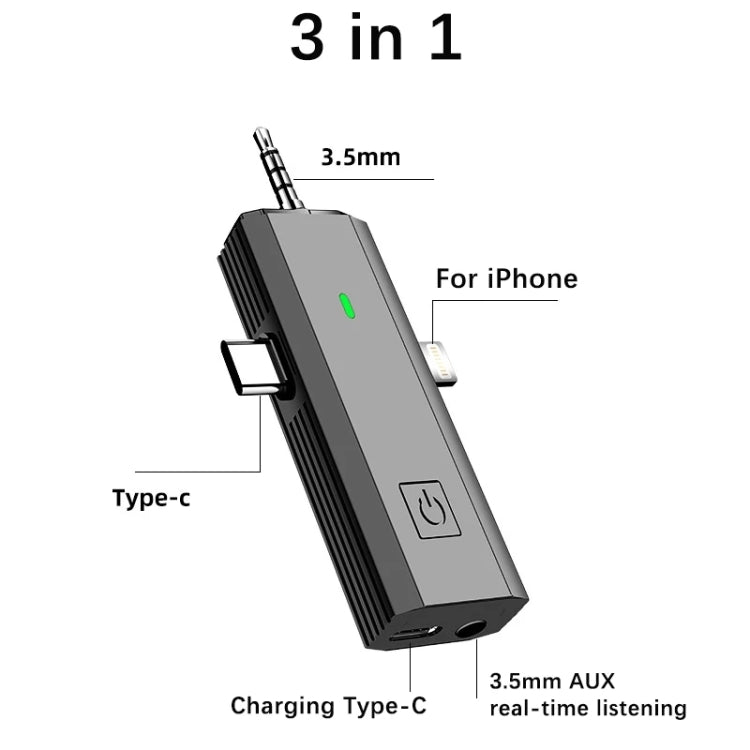 S17 Wireless  3 In 1 Lavalier MIC For Phone SLR Camera Loudspeaker ,Spec: One Drag 1 - Consumer Electronics by buy2fix | Online Shopping UK | buy2fix