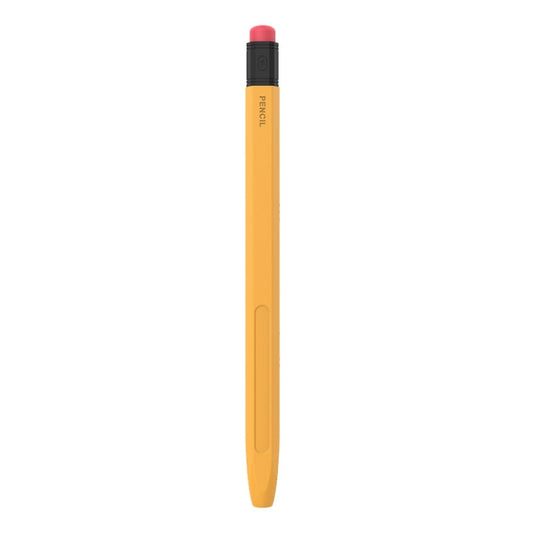 For Apple Pencil 1 AhaStyle PT180-2 Silicone Protective Case Anti-Slip And Anti-Drop Capacitive Pen Case(Yellow) - Pencil Accessories by AhaStyle | Online Shopping UK | buy2fix