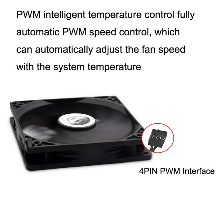 FANNER Ice Soul F10015 Desktop Computer Radiator PWM Intelligent Speed Regulation Ultra-thin Chassis Fan(Black) -  by FANNER | Online Shopping UK | buy2fix