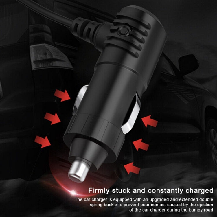 Multifunctional USB Car Cigarette Lighter Digital Display Charger -  by buy2fix | Online Shopping UK | buy2fix