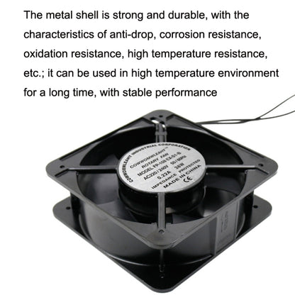 220V 38W 15cm Roller Chassis Electrical Cabinet Shaft Double Rolling Ball Bearing Fan - Fan Cooling by buy2fix | Online Shopping UK | buy2fix