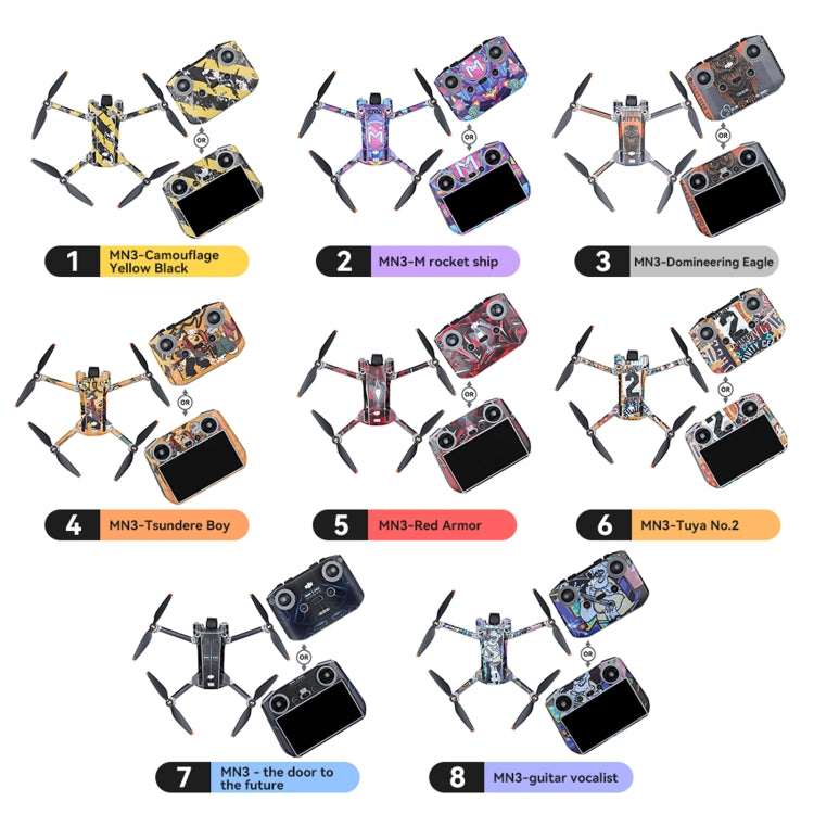 For DJI Mini 3 Pro Remote Control Body Sticker ,Spec: RC-N1 Without Screen(Future Door) - Stickers by RCSTQ | Online Shopping UK | buy2fix