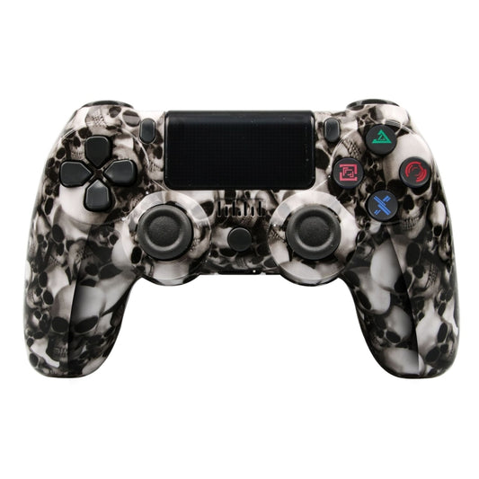 For PS4 Wireless Bluetooth Game Controller With Light Strip Dual Vibration Game Handle(Skeleton) - Gamepads by buy2fix | Online Shopping UK | buy2fix