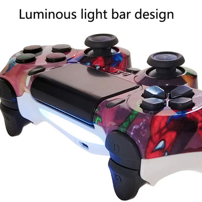 For PS4 Wireless Bluetooth Game Controller With Light Strip Dual Vibration Game Handle(Hulk) - Gamepads by buy2fix | Online Shopping UK | buy2fix