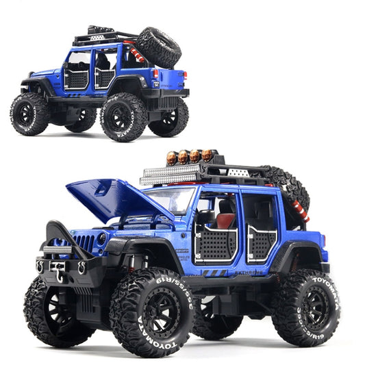 1:24 Simulation Alloy SUV Model Sound and Light Toys for Children(Blue) - Model Toys by buy2fix | Online Shopping UK | buy2fix