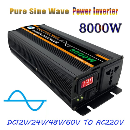 8000W 60V to 220V High Power Car Pure Sine Wave Inverter Power Converter - Pure Sine Wave by buy2fix | Online Shopping UK | buy2fix