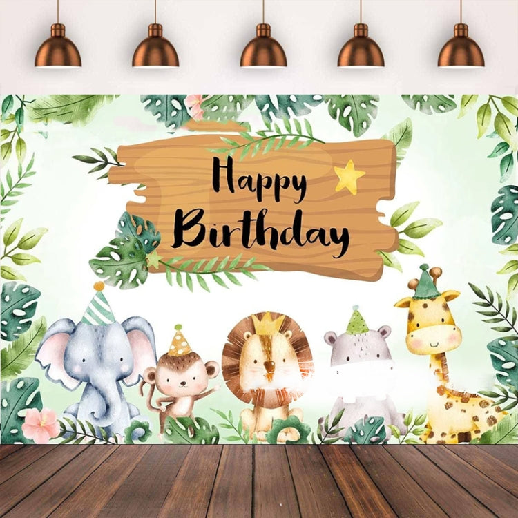 180x110cm Animal Kids Birthday Party Backdrop Cloth Tapestry Decoration Backdrop Banner Cloth -  by buy2fix | Online Shopping UK | buy2fix