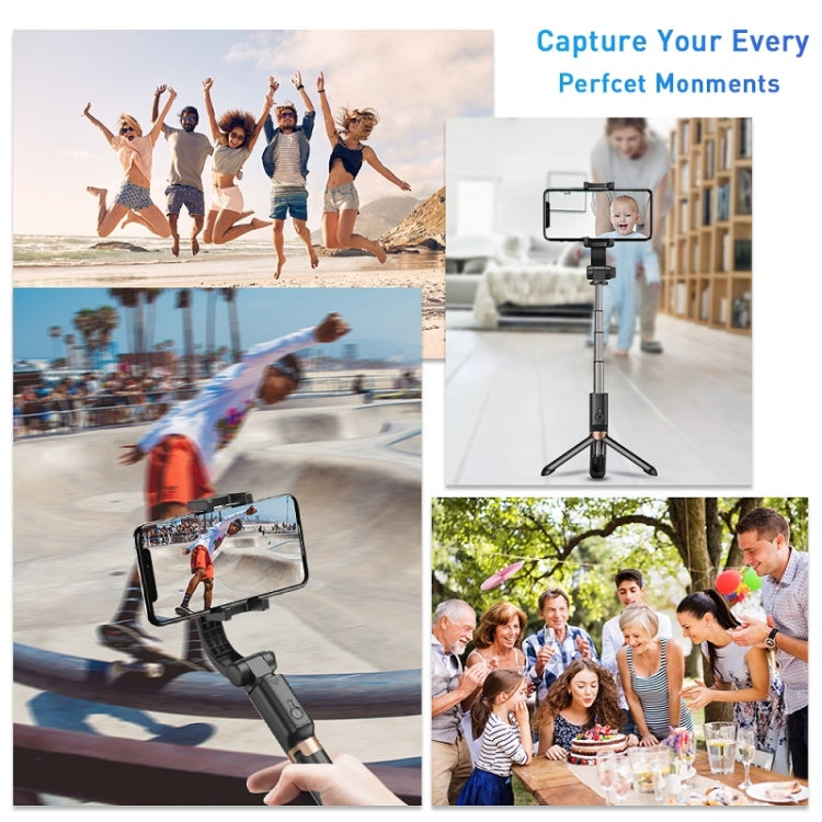 APEXEL APL-D6 Live Video Multifunctional Mobile Phone Gimbal Stabilizer Selfie Stick - Handheld Gimbals by APEXEL | Online Shopping UK | buy2fix