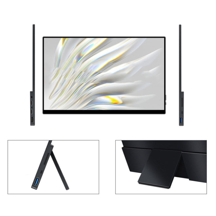 15.6 inch Touch Version 4K Portable External Extended Screen Display For Switch/PS5/Mobile Phone/Computer(AU Plug) - LCD Monitors by buy2fix | Online Shopping UK | buy2fix