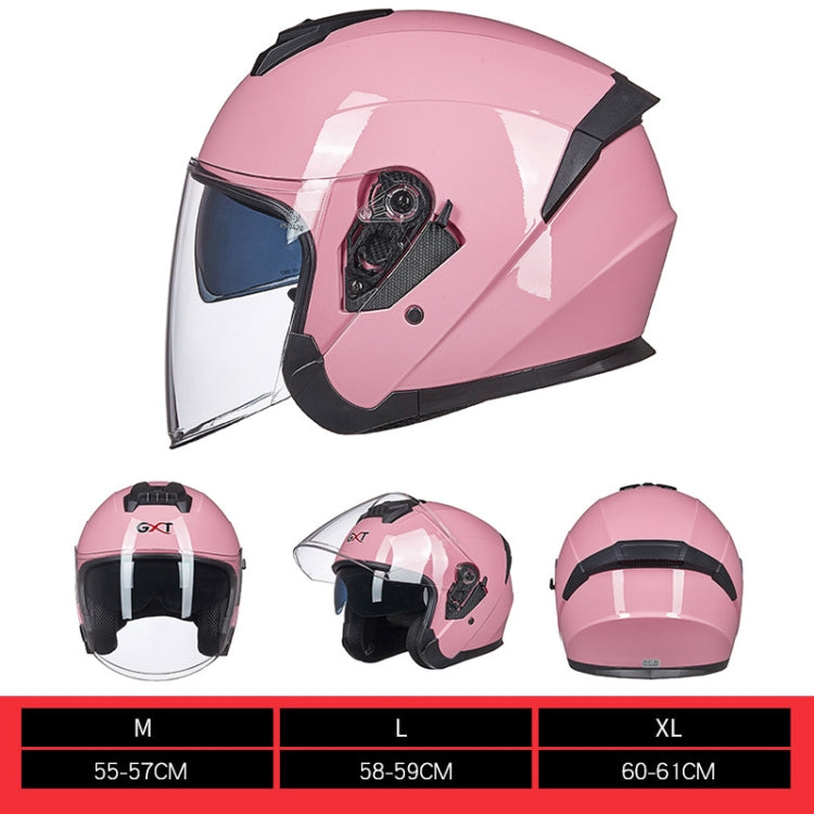 GXT Electric Vehicle Four Seasons Sun Protection & Windshield Double Lens Helmet, Size: XL(Bright White) - Helmets by GXT | Online Shopping UK | buy2fix