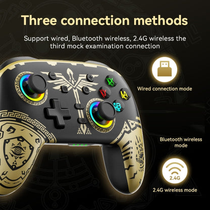 Wireless Bluetooth Somatosensory Vibration Gamepad for Nintendo Switch/Switch PRO, Color: White Green - Gamepads by buy2fix | Online Shopping UK | buy2fix