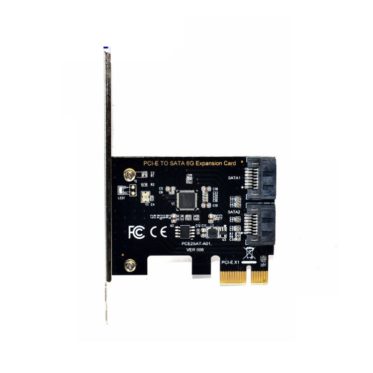 PCE2SAT-A01 PCI-E 1X To SATA3.0 Expansion Card 6 Gbps Transfer Card - Add-on Cards by buy2fix | Online Shopping UK | buy2fix