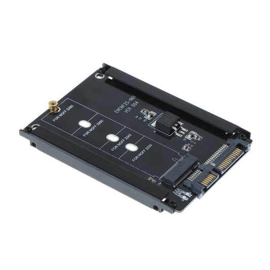 ENCNF2S-N01 NGFF To SATA3 Transfer Card M.2 KEY B-M SSD To 6Gbps Interface Conversion Adapter With Baffle - Add-on Cards by buy2fix | Online Shopping UK | buy2fix