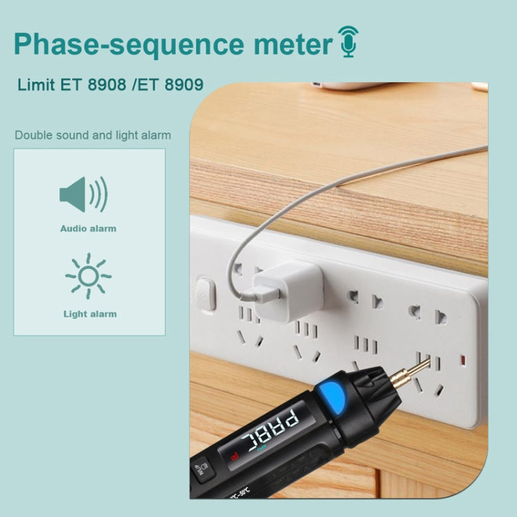 WinAPEX  ET8909  Digital Multimeter Voltage Test Pen Capacitance Meter Diode NVC Tester - Digital Multimeter by WinAPEX | Online Shopping UK | buy2fix