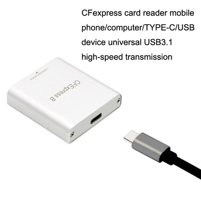 10G High Speed USB3.2 Z6/Z7 1DX3 Wiring CFEXPRESS Card Reader With C-C Line -  by buy2fix | Online Shopping UK | buy2fix