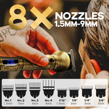 6 In 1 Men Multi-Functional Clipper Metal Body Hair Cutting(Bronze) - Hair Trimmer by buy2fix | Online Shopping UK | buy2fix