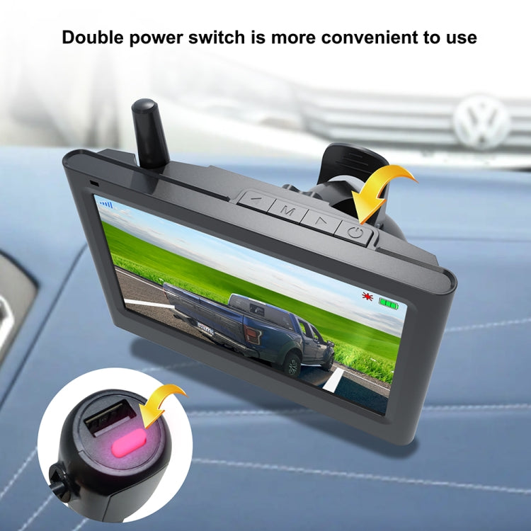 Solar Integrated License Plate Wireless Transmission Camera Reversing Display - Rear View Cameras by buy2fix | Online Shopping UK | buy2fix