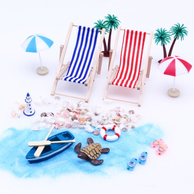 A Style Mini Beach Set Miniature Model Ornament Summer Ocean Simulation Scene Photo Decoration Props -  by buy2fix | Online Shopping UK | buy2fix