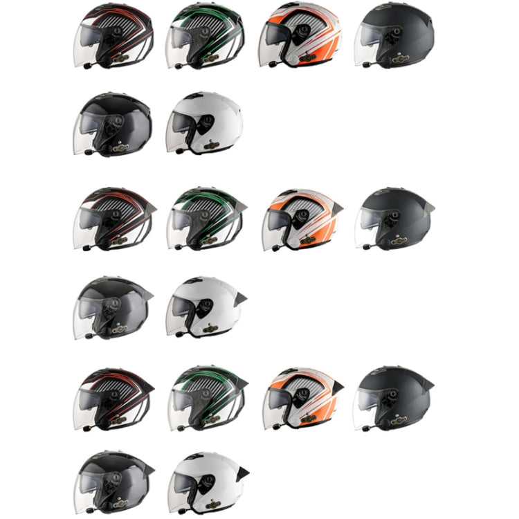 KUQIBAO Motorcycle Smart Bluetooth Sun Protection Double Lens Safety Helmet, Size: XL(White+Black Tail) - Helmets by KUQIBAO | Online Shopping UK | buy2fix