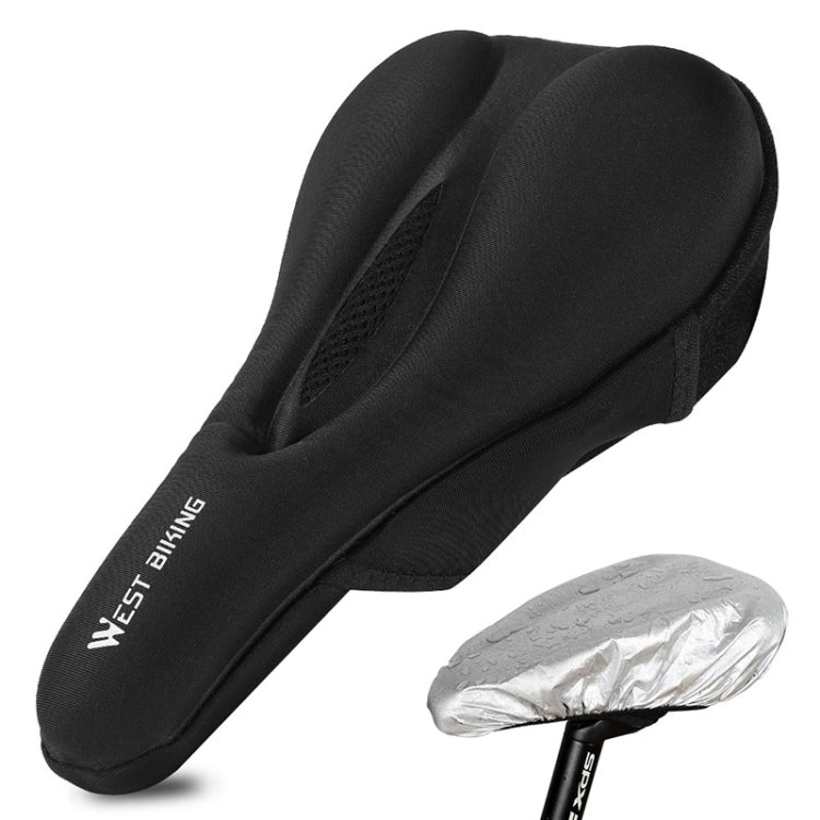 WEST BIKING Bike Cushion Cover Thick Silicone Quick Release Seat Cushion(Black) - Bicycle Saddle by WEST BIKING | Online Shopping UK | buy2fix