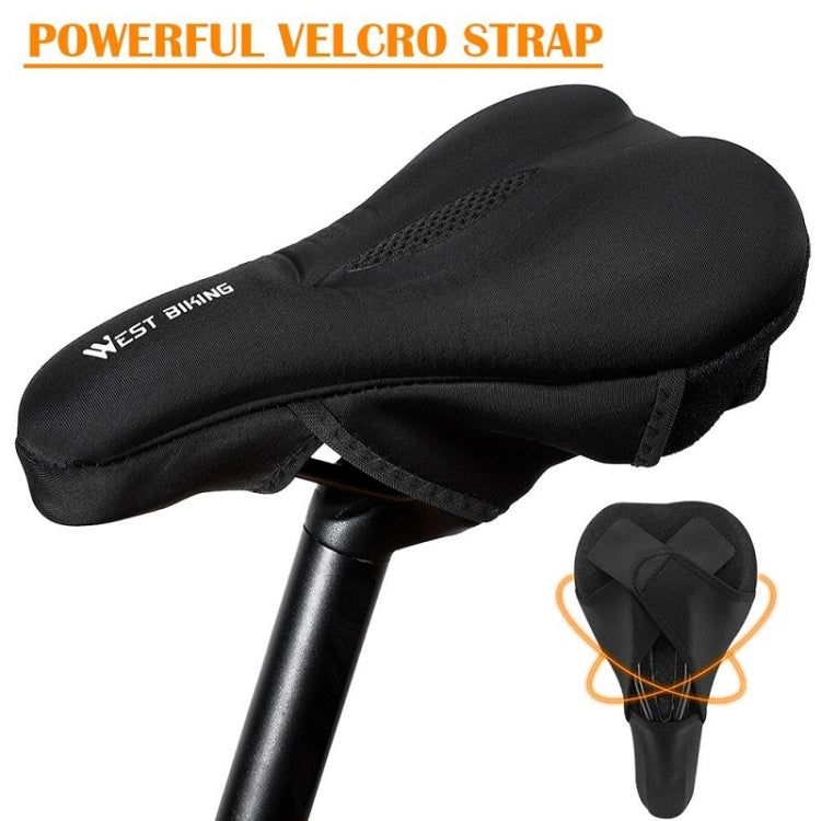 WEST BIKING Bike Cushion Cover Thick Silicone Quick Release Seat Cushion(Black) - Bicycle Saddle by WEST BIKING | Online Shopping UK | buy2fix