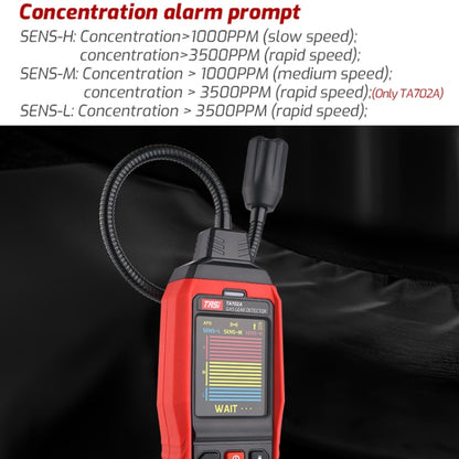 TASI TA702A Simulation Bar Display Cumbelo Gas Detector Portable Gas Testing Instrument Natural Gas Discovery Detective - Gas Monitor by TASI | Online Shopping UK | buy2fix