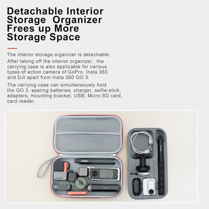 For Insta360 GO 3 AMagisn Accessory Storage Bag Portable Medium Clutch - Case & Bags by aMagisn | Online Shopping UK | buy2fix