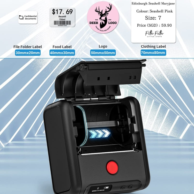 Phomemo M200 QR Code Tag Handheld Portable Bluetooth Thermal Label Printer(Pink) - Printer by Phomemo | Online Shopping UK | buy2fix