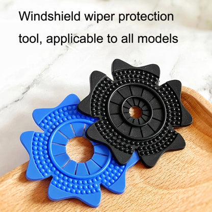 4sets Car Universal Wiper Hole Protective Cover PVC Dustproof Snowproof Wiper Pad(Blue Small Hole) - Others by buy2fix | Online Shopping UK | buy2fix