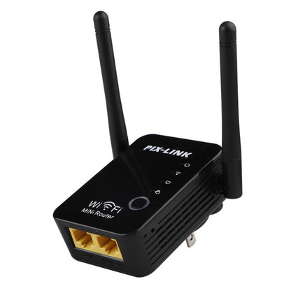 PIX-LINK 2.4G 300Mbps WiFi Signal Amplifier Wireless Router Dual Antenna Repeater(AU Plug) - Wireless Routers by PIX-LINK | Online Shopping UK | buy2fix
