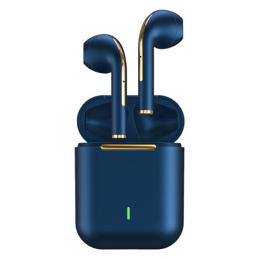 J18 Bluetooth 5.0 TWS In-Ear Wireless Earphones Long Battery Life Headphones(Blue) - TWS Earphone by buy2fix | Online Shopping UK | buy2fix