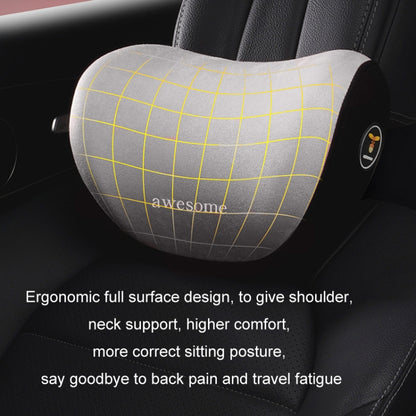 Car Memory Foam Neck Pillow Seat Spine Pillow, Color: Gray Lumbar Support - Seat Accessories by buy2fix | Online Shopping UK | buy2fix