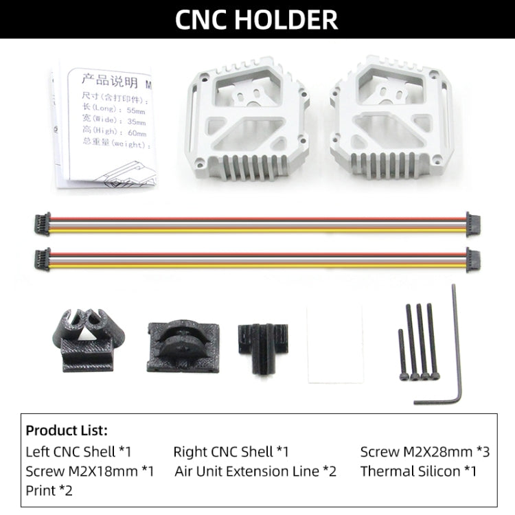 For DJI O3 AIR UNIT Camera Module Case Frame CNC Cage Holder - Other Accessories by buy2fix | Online Shopping UK | buy2fix