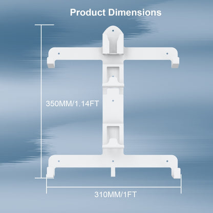 JYS JYS-P5158 For PS5 VR2 Wall Storage Bracket Helmet/Headset/Handle/Remote Control Wall Storage Storage Shelf(White) - Holder by JYS | Online Shopping UK | buy2fix