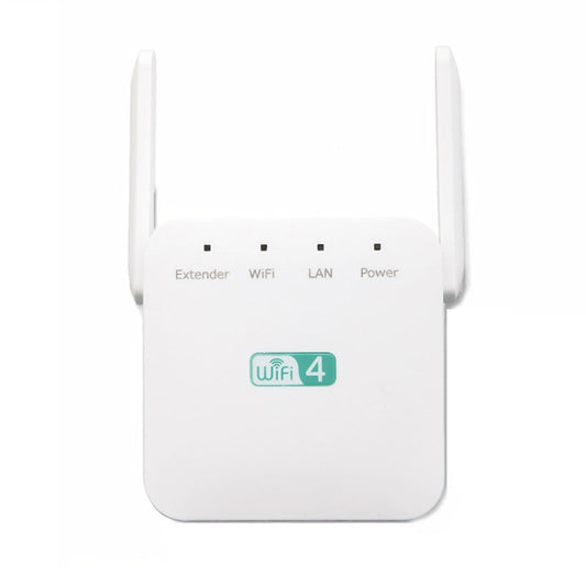 2.4G 300M Wi-Fi Amplifier Long Range WiFi Repeater Wireless Signal Booster EU Plug White - Broadband Amplifiers by buy2fix | Online Shopping UK | buy2fix