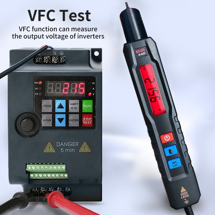 BSIDE A40 Infrared Thermometer Electric Pen Type Intelligent Multimeter VFC Inverter Voltage Tester(English No Battery) - Digital Multimeter by BSIDE | Online Shopping UK | buy2fix