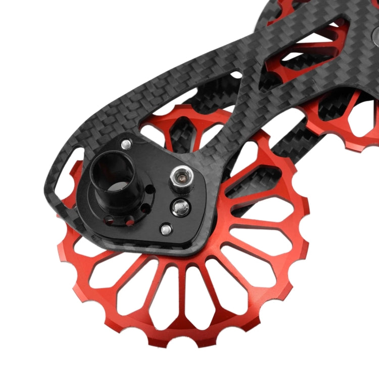 Carbon Fiber Guide Wheel For Road Bike Bicycle Bearing Rear Derailleur Guide Wheel Parts, Model Number: SD2 Red - Guide wheels by BIKERSAY | Online Shopping UK | buy2fix