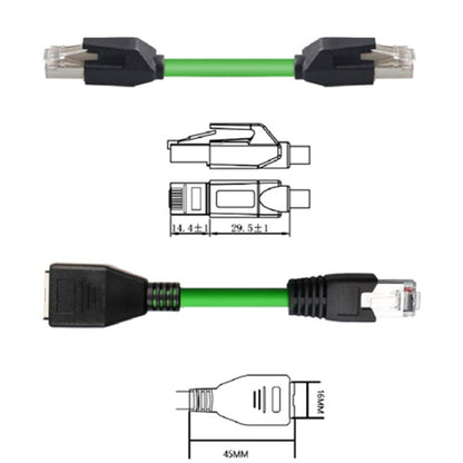 25m CAT6 Double Shielded Gigabit Industrial Cable Vibration-Resistant And Highly Flexible Drag Chain Cable - Lan Cable and Tools by buy2fix | Online Shopping UK | buy2fix