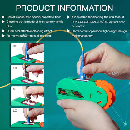 Komshine Handheld Cassette Optical Fiber Connector Cleaning Cartridge With Core(KCC-600) - Lan Cable and Tools by Komshine | Online Shopping UK | buy2fix