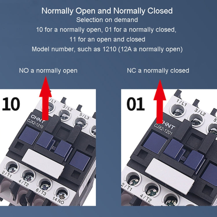 CHNT CJX2-9511 95A 220V Silver Alloy Contacts Multi-Purpose Single-Phase AC Contactor - Relays by CHNT | Online Shopping UK | buy2fix