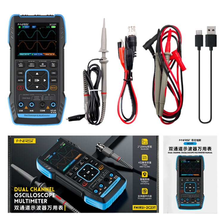 FNIRSI 3 In 1 Handheld Digital Oscilloscope Dual-Channel Multimeter, Specification: Upgrade - Digital Multimeter by FNIRSI | Online Shopping UK | buy2fix