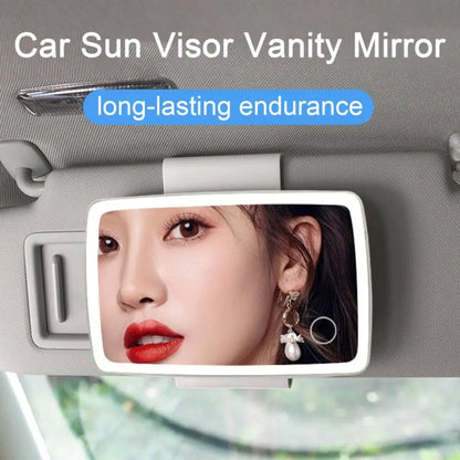 Car Sun Visor LED Light Cosmetic Mirror(White) - Interior Mirrors by buy2fix | Online Shopping UK | buy2fix