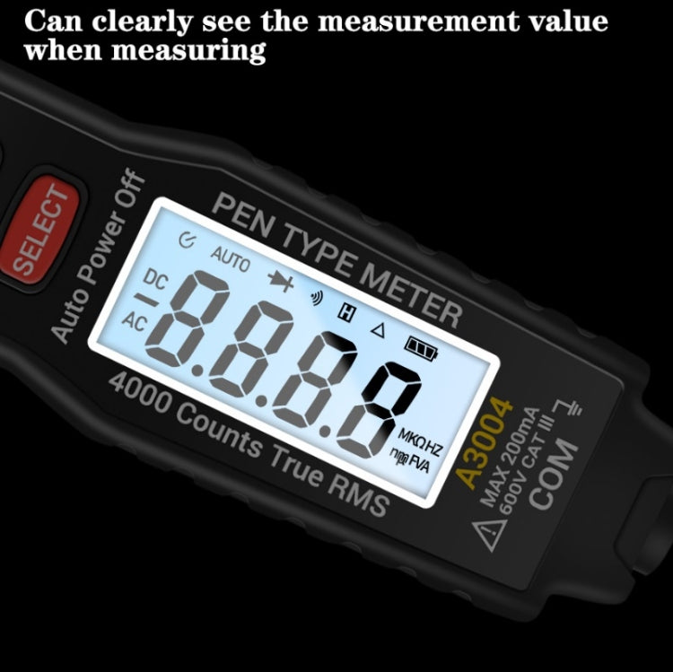 ANENG A3004 Multi-Function Pen-Type High-Precision Smart Multimeter(Black) - Consumer Electronics by ANENG | Online Shopping UK | buy2fix